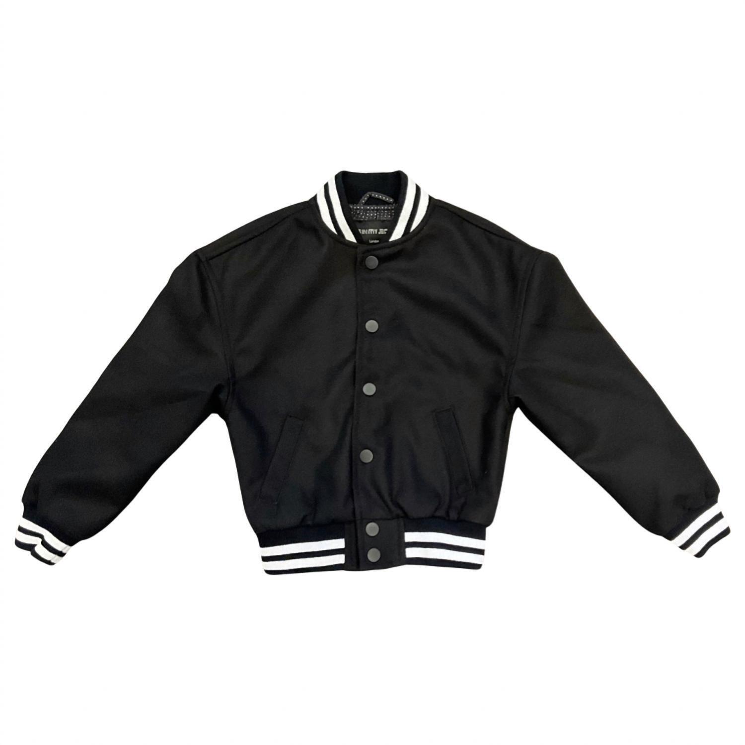 New It's In My Jeans Kid's Brooklyn Varsity Jacket In Black